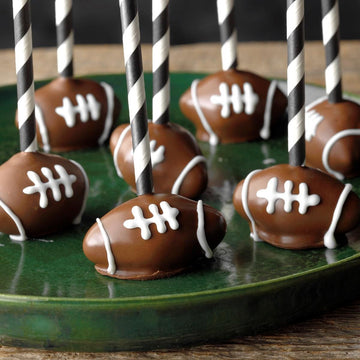 Football cake pops for game day desserts