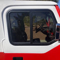 Jeep Wrangler CJ upper half door window