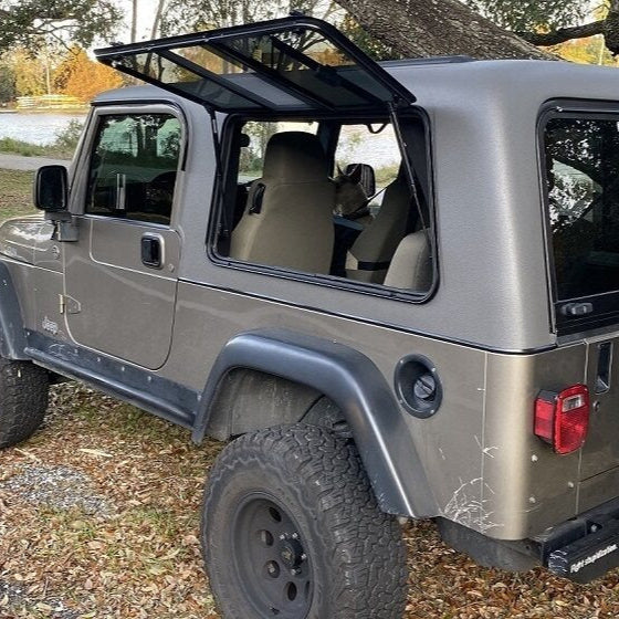 Jeep Wrangler LJ Bulldawg hardtop side window - discovery hybrid