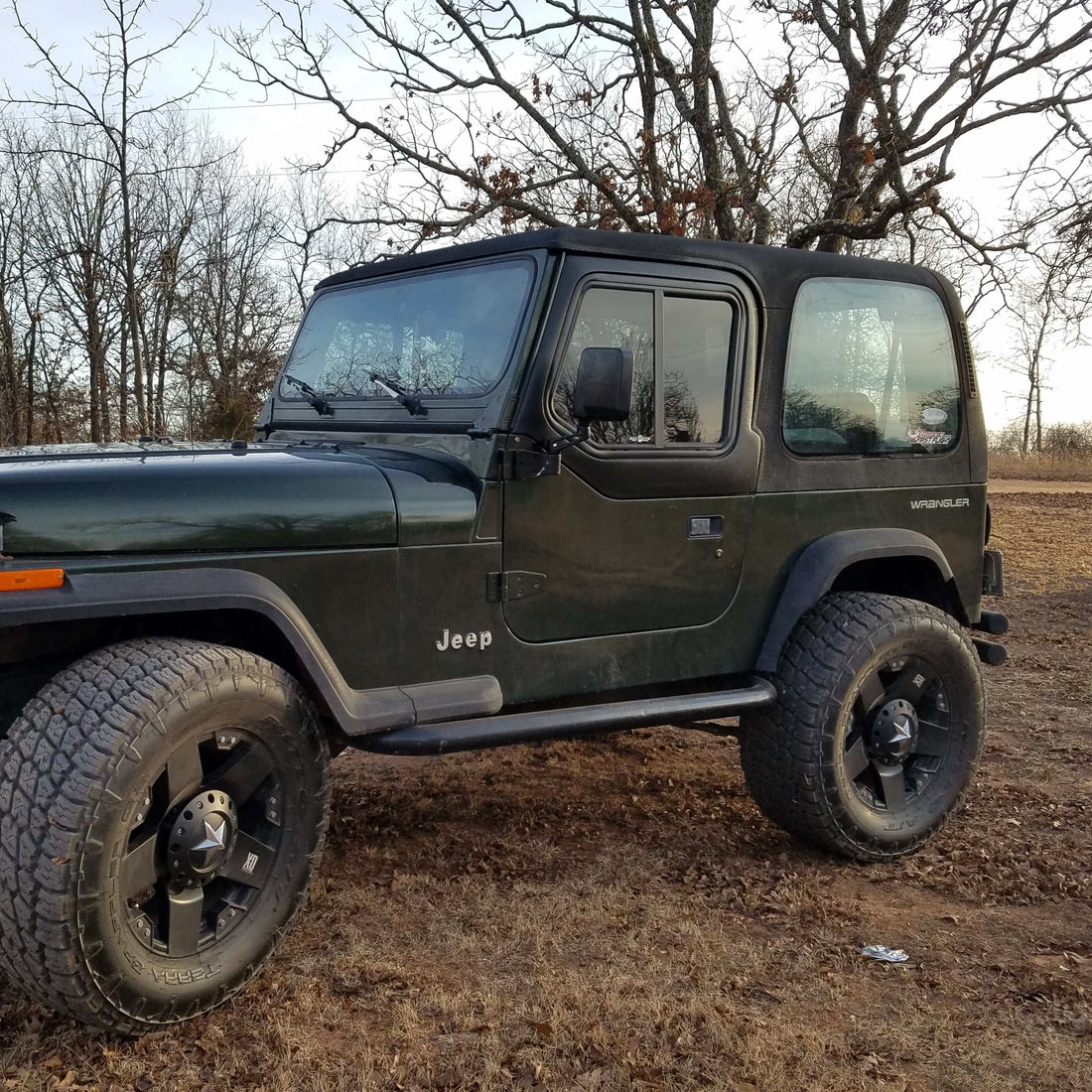 Jeep Wrangler Bulldawg YJ/CJ upper half door window 
